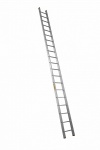 Алюминиевая приставная профессиональная лестница АЛЮМЕТ 1 секция 20 ступеней