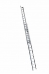 Алюминиевая двухсекционная лестница выдвижная с тросом АЛЮМЕТ 2 секции по 15 ступеней