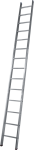 Алюминиевая односекционная лестница АЛЮМЕТ 14 ступеней