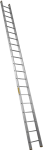Алюминиевая приставная профессиональная лестница АЛЮМЕТ 1 секция 16 ступеней